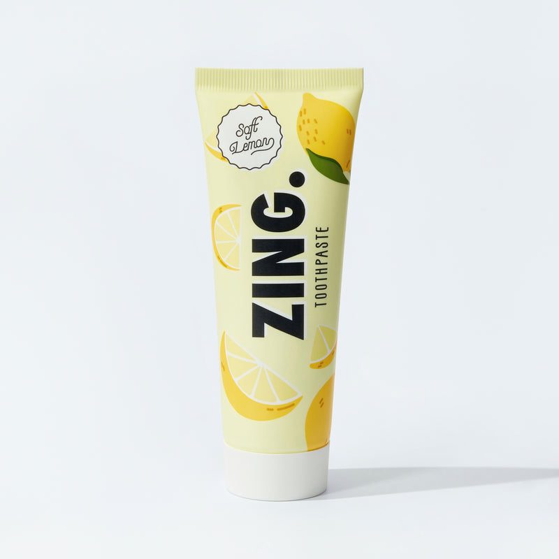 Zing Soft Lemon toothpaste